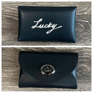 COACH “Lucky” leather card case